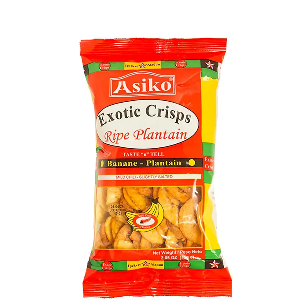 Asiko Exotic Ripe Plantain Chips Mild Chill