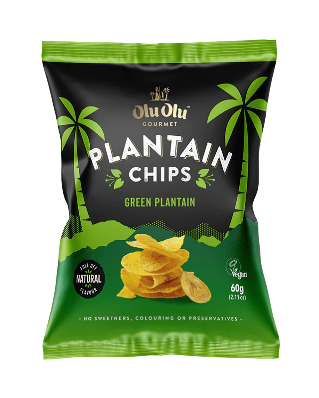 Olu Olu Plantain Chips Green/Unripe
