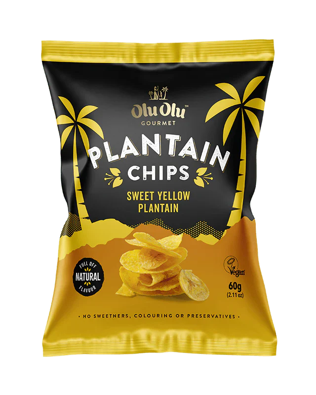 Olu Olu Plantain Chips Yellow/Sweet