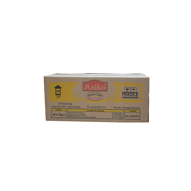 Asiko Exotic Ripe Plantain Chips Slighly Salted